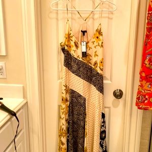 Floral mosaic maxi dress!